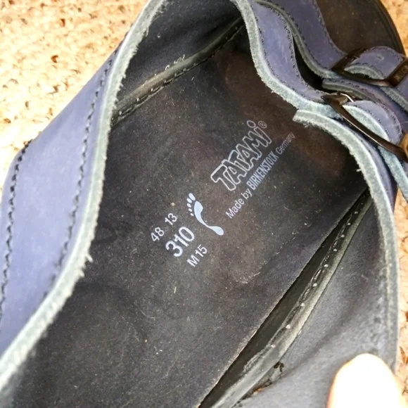 Birkenstock Tatami Nebraska Navy Nubuck, Slingback Sandal-Men's Size 15 Narrow - Picture 3 of 9